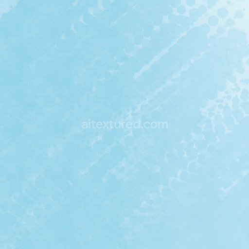 Seamless 3D PBR Texture of Light Blue Watercolor Wash with Subtle Gradients