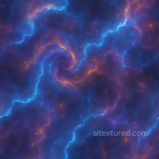 Abstract - Nebula Cosmic Dust Plasma Electric Arcs Neon Glow Bioluminescence texture preview