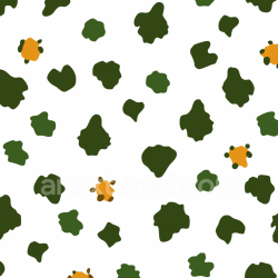 seamless Seamless 3D PBR Leopard Print Texture with Green and Orange Spots texture 8k free download PBR