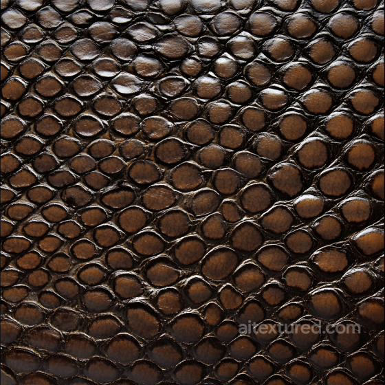 Reptile Skin PBR Texture Featuring Glossy Dark Brown Scales Skin texture preview