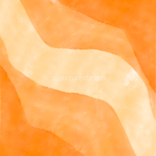 Seamless 3D PBR Watercolor Texture with Smooth Organic Orange Waves