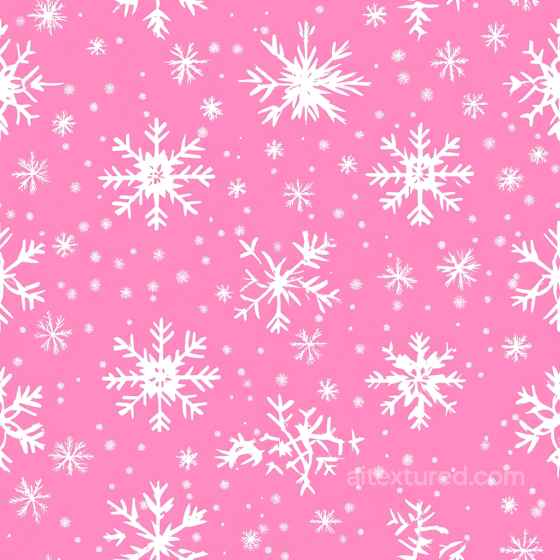Christmas Digital Paper Texture With White Snowflakes On Pink Background All Christmas Digital paper texture preview