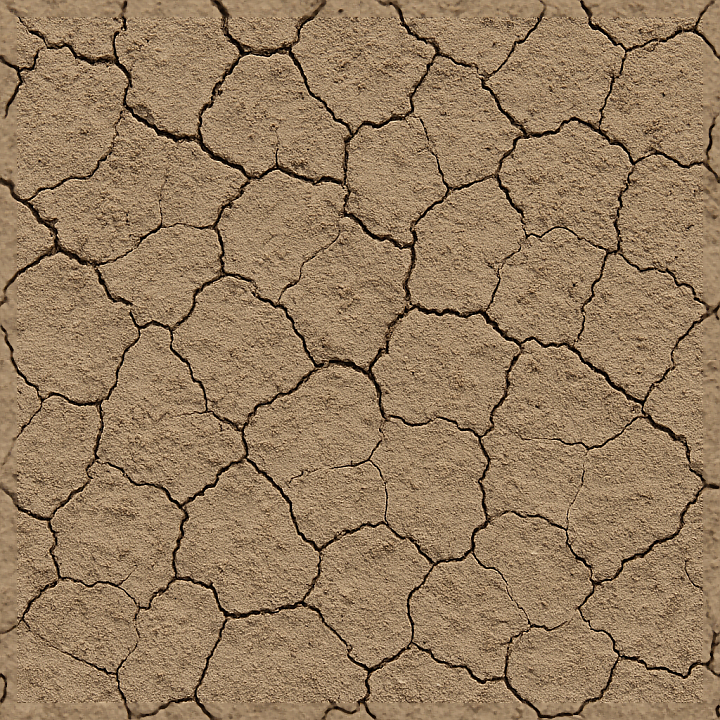 Of Cracked Dry Mud With Rough Grainy Surface seamless PBR texture preview