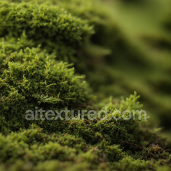 seamless Detailed Close-up Moss Texture in Natural Green for PBR 3D Projects texture 8k free download PBR