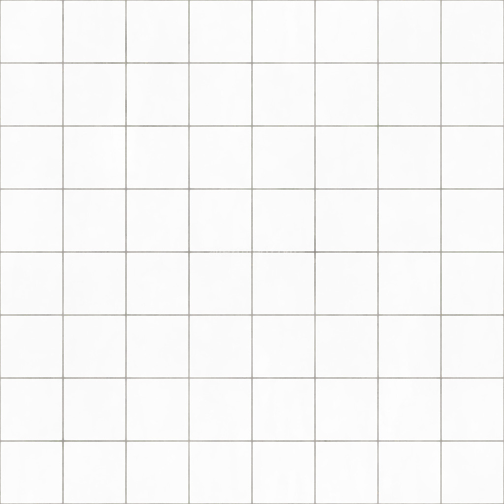 Seamless white tile texture for 3D applications