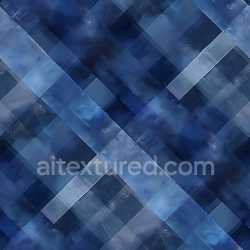 seamless Seamless 3D PBR texture of blue patchwork plaid fabric with smooth glossy finish texture 8k free download PBR