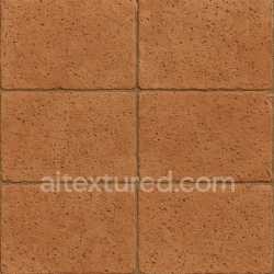 seamless Terracotta Tile Rustic Porous texture 8k free download PBR
