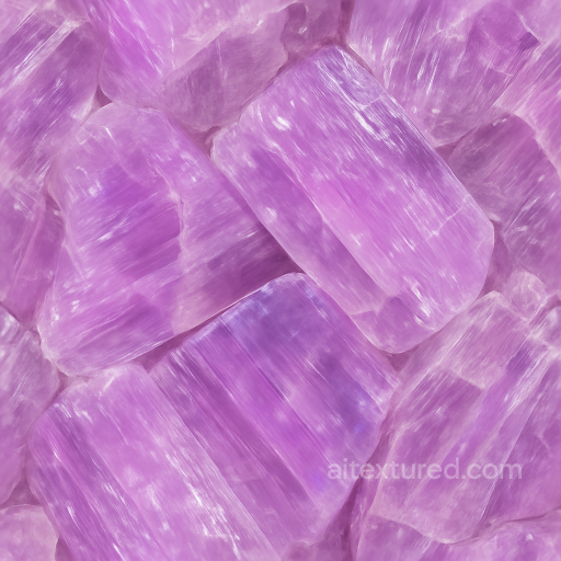 Kunzite Raw Crystal With Cleavage Planes And Translucent Stone Qualities seamless Crystals PBR texture