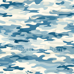 seamless Seamless 3D PBR Arctic Camouflage Texture with Soft Blue and White Pattern texture 8k free download PBR