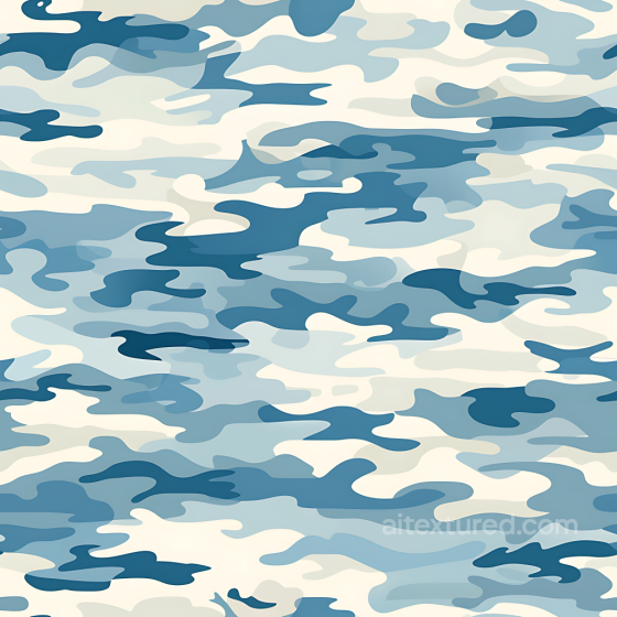 Arctic Camouflage Texture with Soft Blue and White Pattern Color Camouflage texture preview
