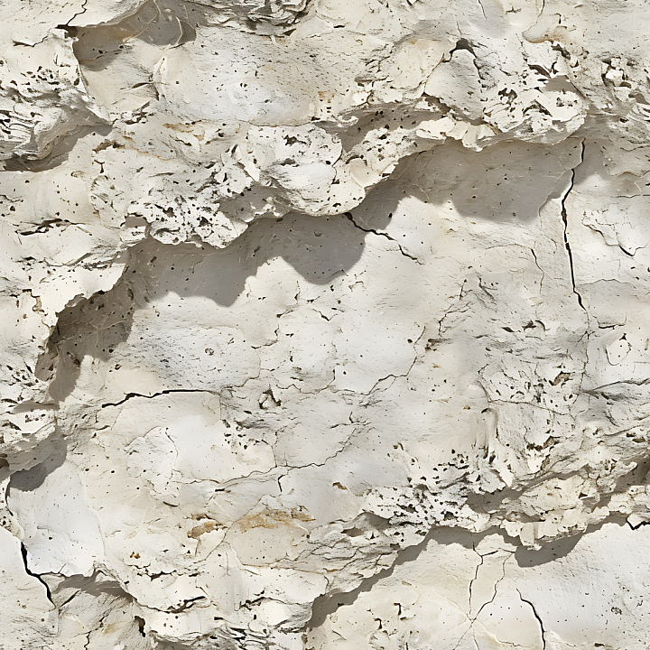 Stone Featuring Cracked Dry Clay Surface with Erosion Details seamless PBR texture preview