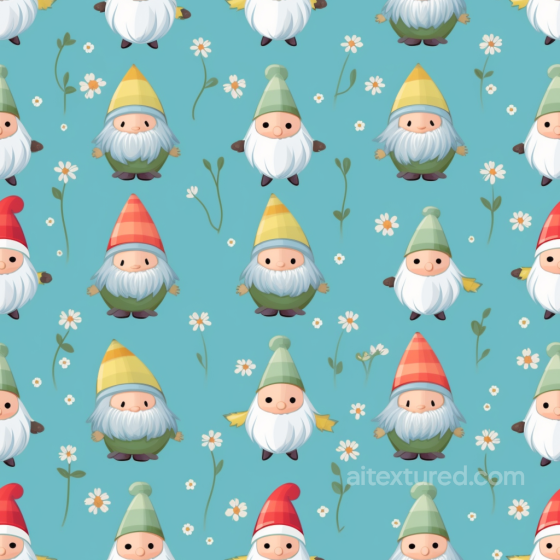 Featuring Playful Easter Gnomes on Blue Background All Easter Digital paper texture preview