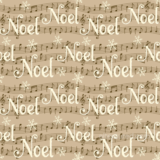 Vintage Paper Texture with Musical Notes and Noel Script Pattern Vintage Scrapbook texture preview