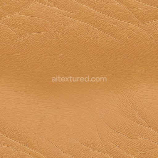 Seamless 3D PBR Smooth Tan Leather Texture with Subtle Wrinkles and Natural Grain