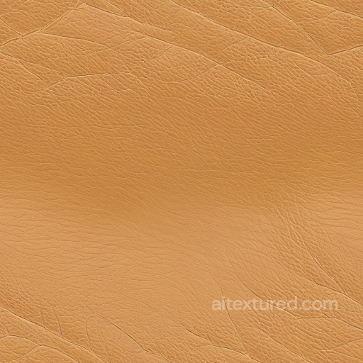 Smooth Tan Leather Texture with Subtle Wrinkles and Natural Grain seamless Leather PBR texture