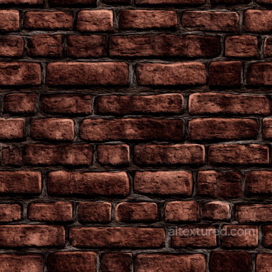 Cracked Red Brick Wall PBR Texture with Rough Surface and Mortar Gaps Brick texture preview