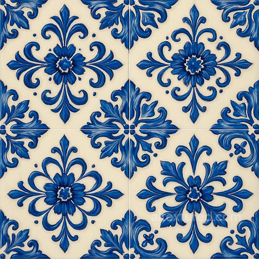 Decorative Glazed Ceramic Tile Seamless Texture seamless Ceramic-tile PBR texture