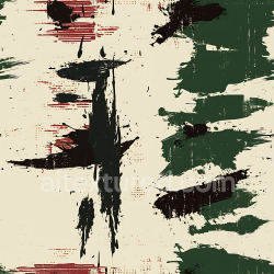seamless Seamless 3D Abstract Paint Streak Camouflage PBR Texture with Earthy Green, Brown, and Beige Tones texture 8k free download PBR
