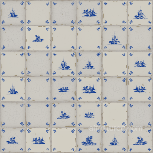 PBR Azulejos Ceramic Texture seamless Ceramic-tile PBR texture
