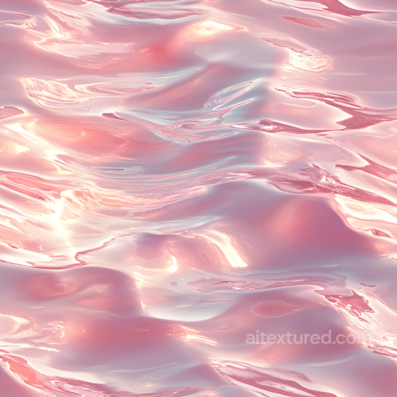 Pink Stylized Water Surface PBR Texture with Reflective Gloss Water texture preview