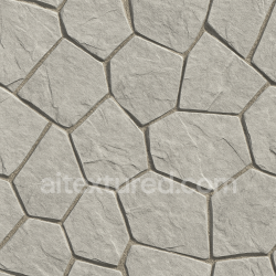 seamless Seamless Stone PBR Texture — Decorative Stone Wall Cladding Made Irregular Polygonal Light texture 8k free download PBR