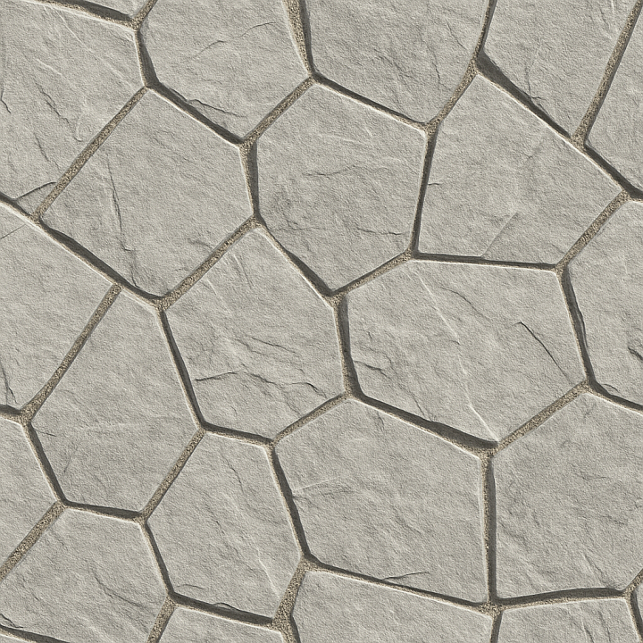 Stone - Decorative Stone Wall Cladding Made Irregular Polygonal Light seamless PBR texture preview