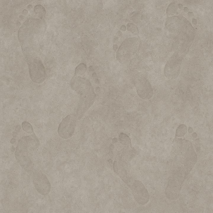 Of Faded Footprints On Concrete Surface With Footprint Erosion seamless PBR texture preview