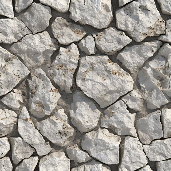 Seamless Weathered Limestone Rock Wall 3D PBR Texture with Detailed Cracks and Erosion Stone texture preview
