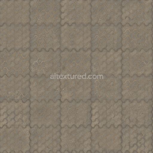Concrete Pavers — Pavers City Concrete City Concrete Sidewalk — PBR seamless 3D texture