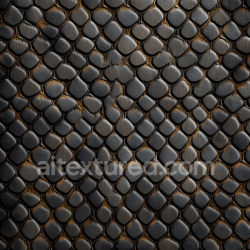 seamless Seamless 3D PBR reptilian skin texture featuring detailed embossed black scales and micro bumps texture 8k free download PBR