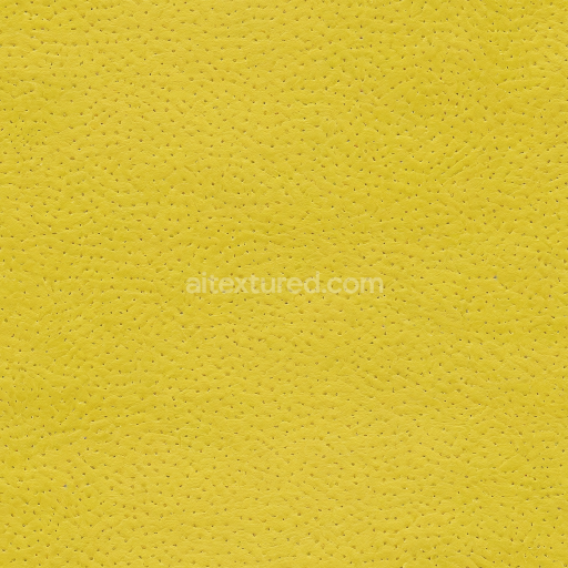 Seamless 3D Yellow Ostrich Leather PBR Texture with Characteristic Quillmarks