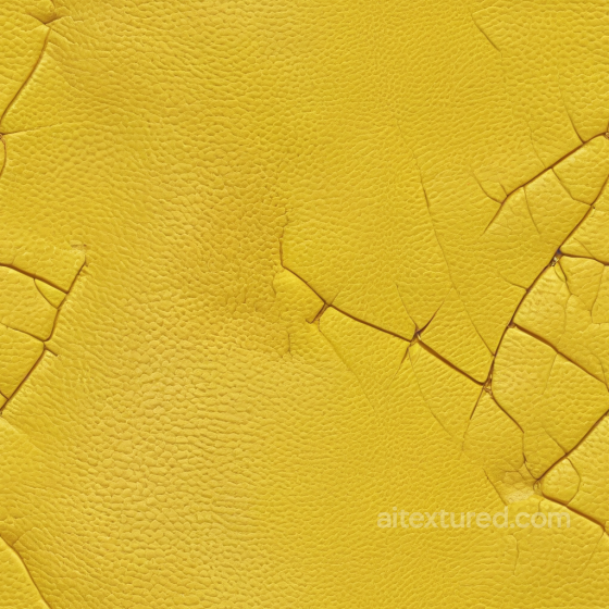Yellow Cracked Leather PBR Texture with Fine Grain Detail and Weathered Surface Leather texture preview