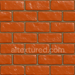seamless Shiny Clay Brick Texture Seamless 1024X1024 texture 1024x1024 free download PBR