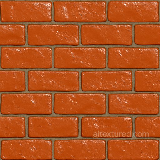 Shiny Clay Brick Seamless Texture seamless Brick PBR texture