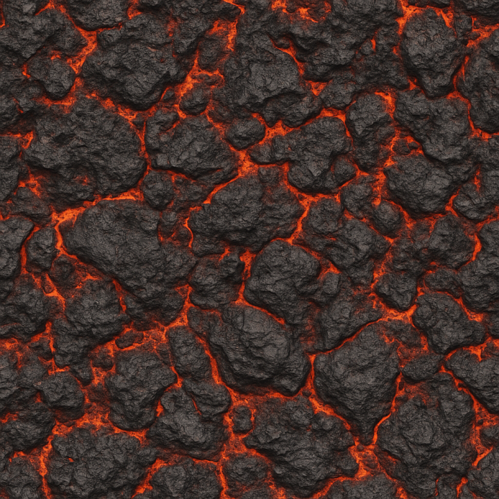 Volcanic Rock seamless PBR texture preview