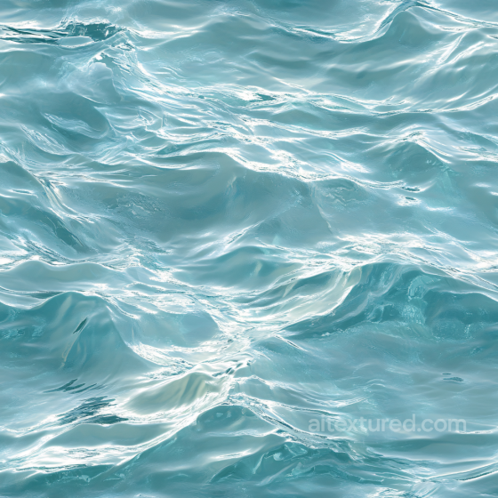 Water PBR Texture Featuring Realistic Shimmering Ocean Surface Waves Water texture preview