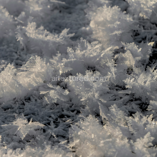 Preview — Detailed Snow Crystal Texture PBR - 4K Resolution