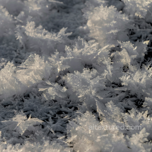 Detailed Snow Crystal Texture PBR - 4K Resolution seamless Ground surface PBR texture