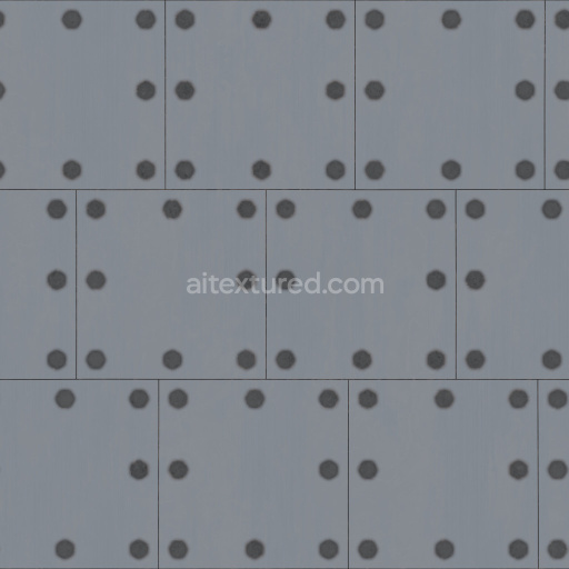 Metal Plates Seamless Pbr Texture Tileable Grey Industrial Surface Pattern