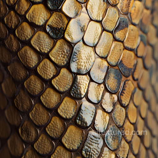 Glossy Reptilian Skin Seamless Texture with Detailed Scales and Micro Surface Patterns seamless Skin PBR texture