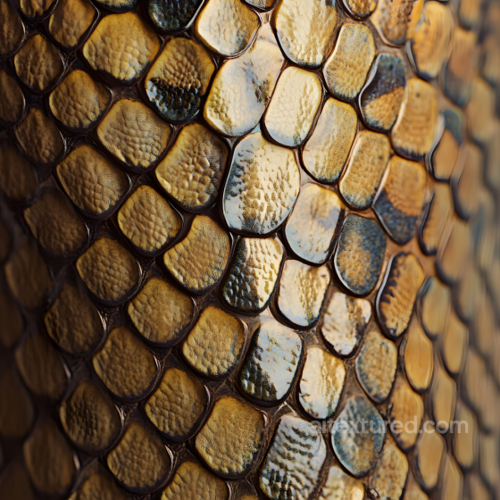 Glossy Reptilian Skin Seamless Texture with Detailed Scales and Micro Surface Patterns Skin texture preview