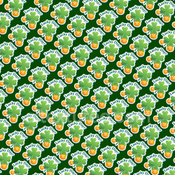 seamless Seamless 3D PBR Texture Featuring Lucky Day Shamrocks and Gold Coins texture 8k free download PBR