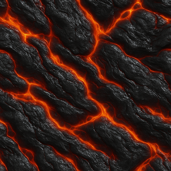 Wet Lava seamless PBR texture preview