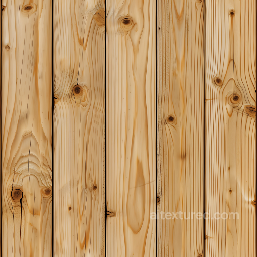 Pine Wood Planks PBR Texture Featuring Natural Knots and Grain Patterns seamless Wood PBR texture