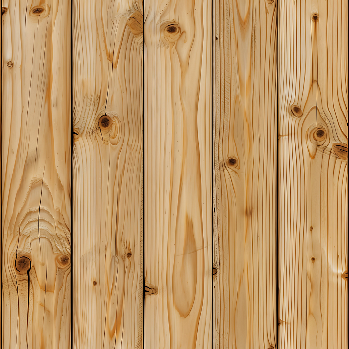 Pine Wood Planks Featuring Natural Knots and Grain Patterns seamless PBR texture preview