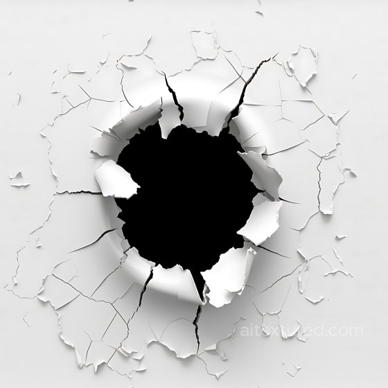 Cracked And Hole Texture Of White Broken Paint Surface Cracked & Holes texture preview