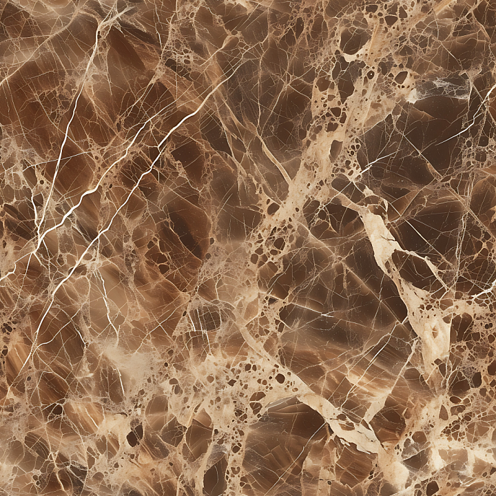 Emperador Brown Marble with Natural Vein Detail seamless PBR texture preview