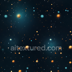 seamless Seamless 3D Space PBR Texture Featuring Colorful Starfield and Glowing Cosmic Spheres texture 8k free download PBR