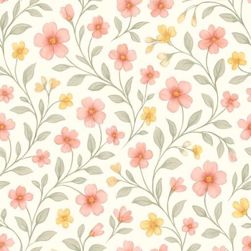 Clean Floral Pattern Texture Seamless 1024X1024