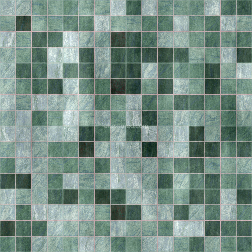 Seamless green tile texture for 3D rendering projects